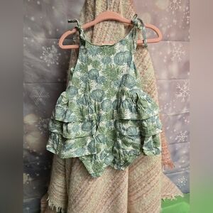 Kate Quinn 6-12 month flowered Ruffle bubble